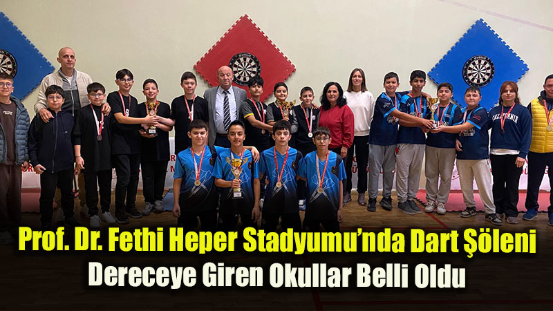 Okul Sporlar� Dart Bran��nda �stiklal Ortaokulu Zirvede!