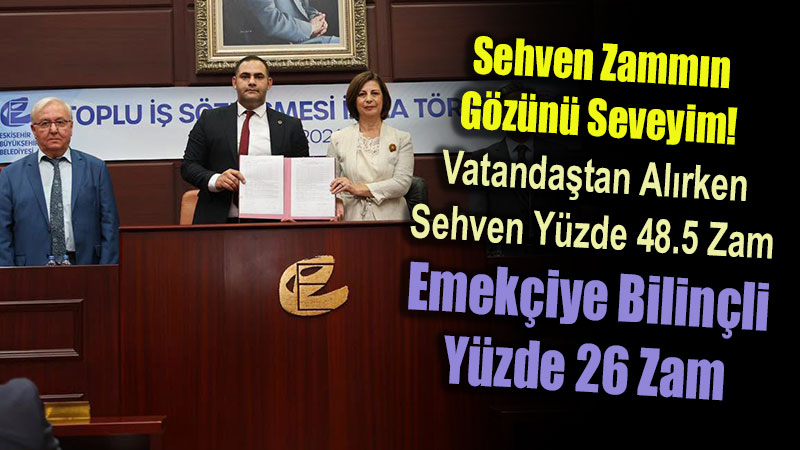 Belediyenin Yapt��� Y�zde 26 Zamm� Duyanlar Ke�ke Sehven Zam Yapsalard� Dedi