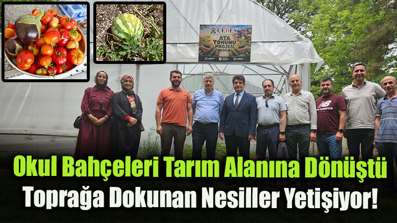 Eski�ehirli ��rencilerden �rnek �retim Hamlesi: 6 Okul Bah�esinde Tar�m Alan� Olu�turuldu!