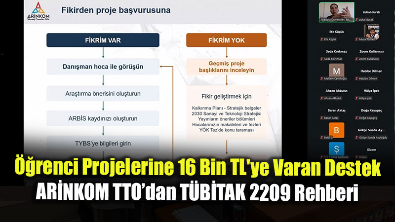 Anadolu �niversitesi ��rencilerine T�B�TAK Deste�i