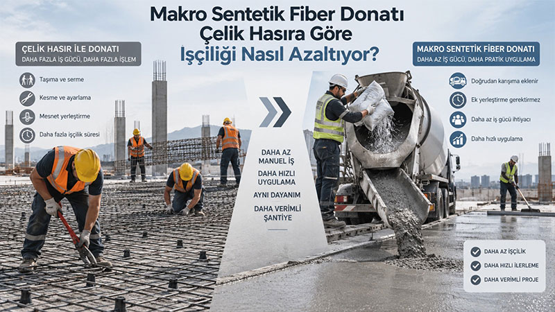 Makro Sentetik Fiber Donat� �elik Has�ra G�re ���ili�i Nas�l Azalt�yor?
