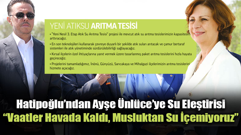 "Musluk Suyu Hala Hayal": Hatipo�lu ESKݒdeki Skandallar� Hat�rlatt�