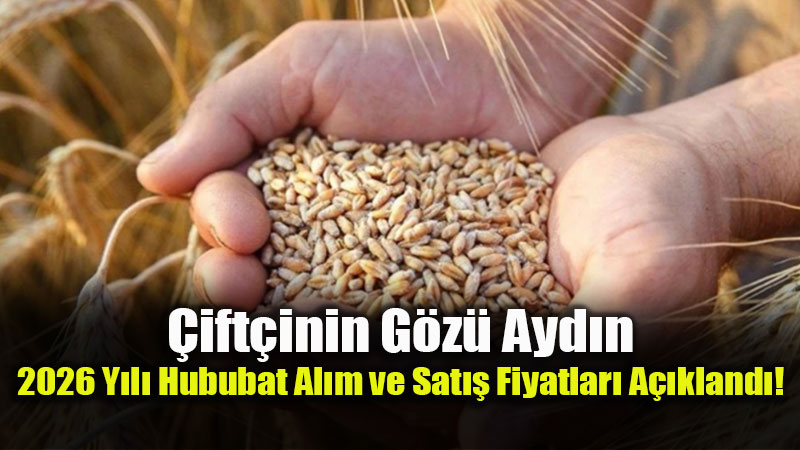 TMO 2026 Hububat Fiyatlar�n� Belirledi: ��te Destekler Dahil Yeni Rakamlar!