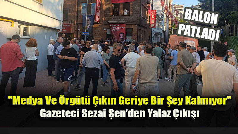 Gazeteci Sezai �en�den Talat Yalaz Yorumu: �l Binas� �n�nde Aman Aman Bir Destek Yok