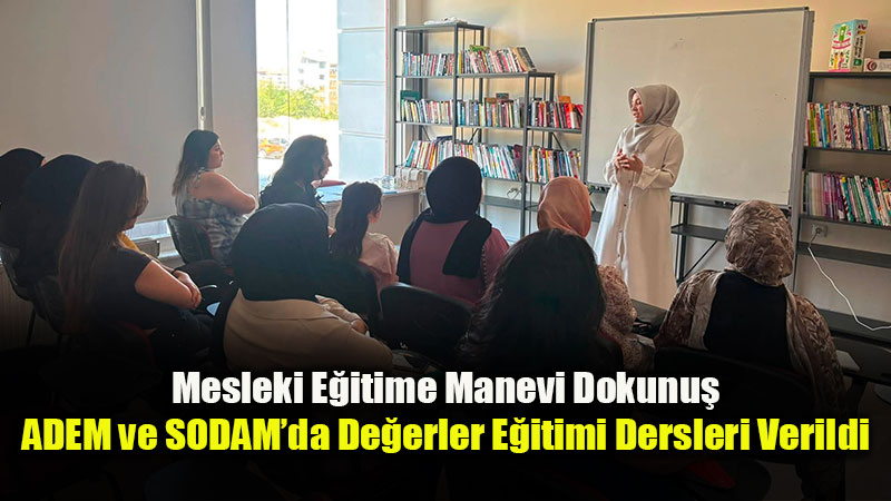 Odunpazar��nda Kad�n Kursiyerlere Y�nelik De�erler E�itimi Seminerleri D�zenlendi