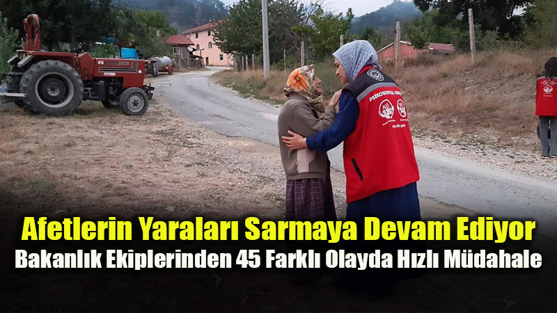 Bakanl�k Bilan�o A��klad�: Ocak-Eyl�l D�neminde 26 Bin Vatanda�a Psikolojik �lk Yard�m