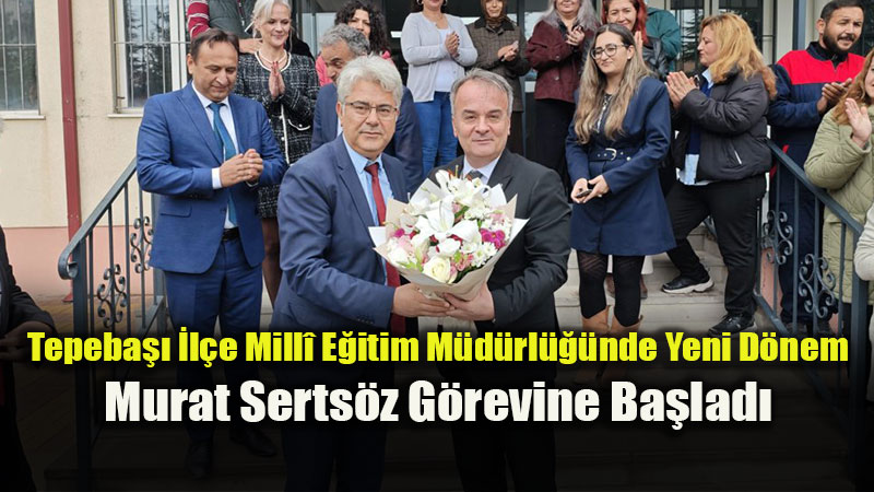 Tepeba�� �l�e Mill� E�itim M�d�rl���'nde Bayrak De�i�imi