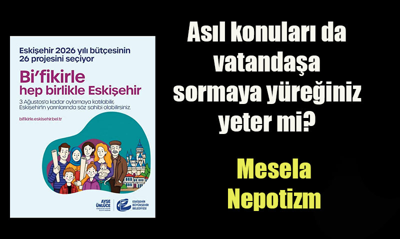 Belediyenin ’�ocuk Bah�esi’ ve Halk�n Ger�ek Sorunlar�